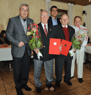 Bild vl: Rudolf Malzahn, Berthold Jäger,Serdar Yüksel, Eberhard Waschk, Norbert Kriech