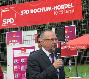 Zu Gast bei Freunden: Axel Schäfer ist mehrmals pro Jahr in Hordel. Das Parkfest ist für ihn ein beliebter Termin.